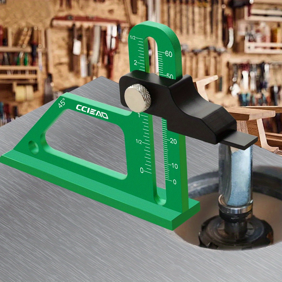 Power Tools Aldi - アルミ合金高さゲージ 0-60mm 深さゲージ、テーブルソー用の精密 CNC 機械加工高さ測定ツール ゲージの設定