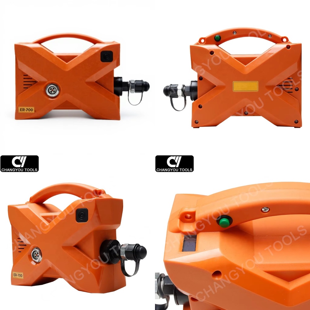 Power Tools Hydraulic - ER-700 ポータブル単動油圧ポンプ DC 220Vバッテリーパワーパック用 油圧工具用 産業機器用