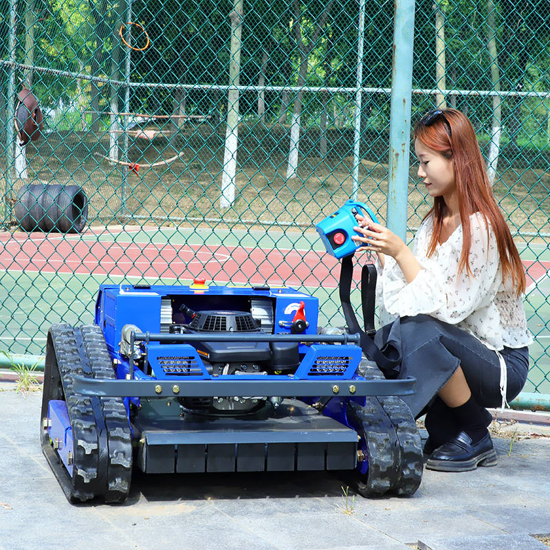 Power Tools That Are Green - カスタマイズされた高出力リモコン芝刈り機クローラーカッター、全地形対応ツール、庭、農場、丘陵地の緑化管理に最適、迅速配送