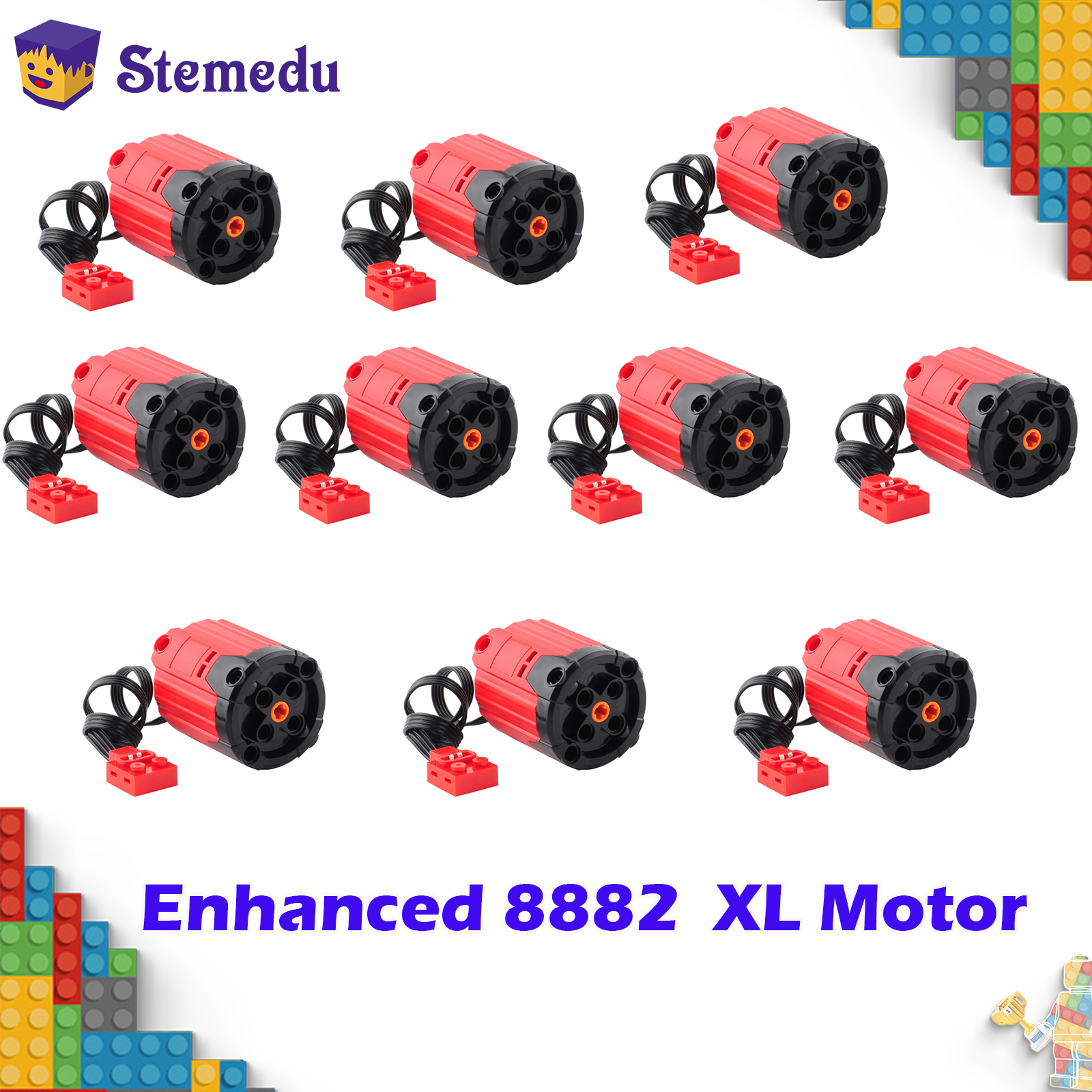 Power Tools Lego - 8882 強化版XLモーターサーボモーター MOCブロック用 パワーファンクションパーツ レゴ互換品