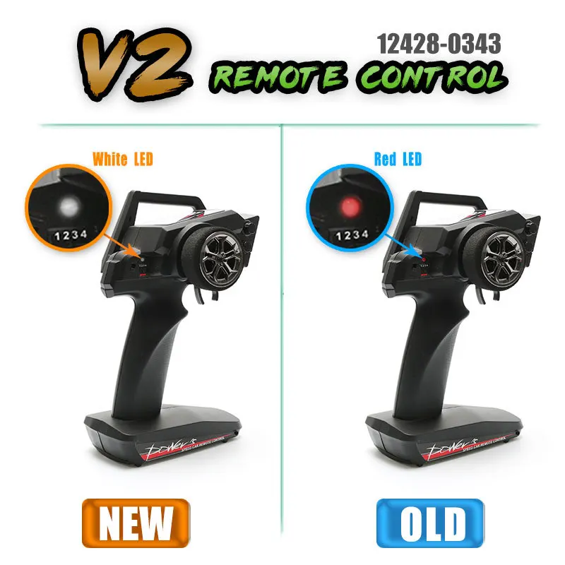 Impact Driver Cordless - WLtoys V1/2/3 リモートコントロールとレシーバーボード用、12428 12423 12427 RCカーと互換性があり、応答性が向上します。