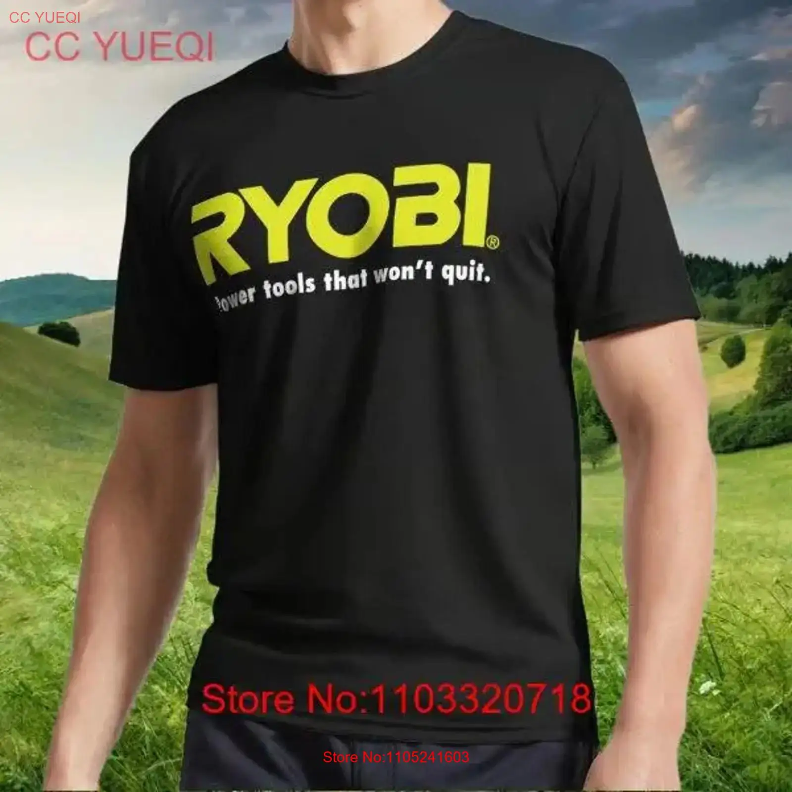 Power Tools Logo Design - 新しい電動工具 RYOBI ロゴ アクティブ T シャツ