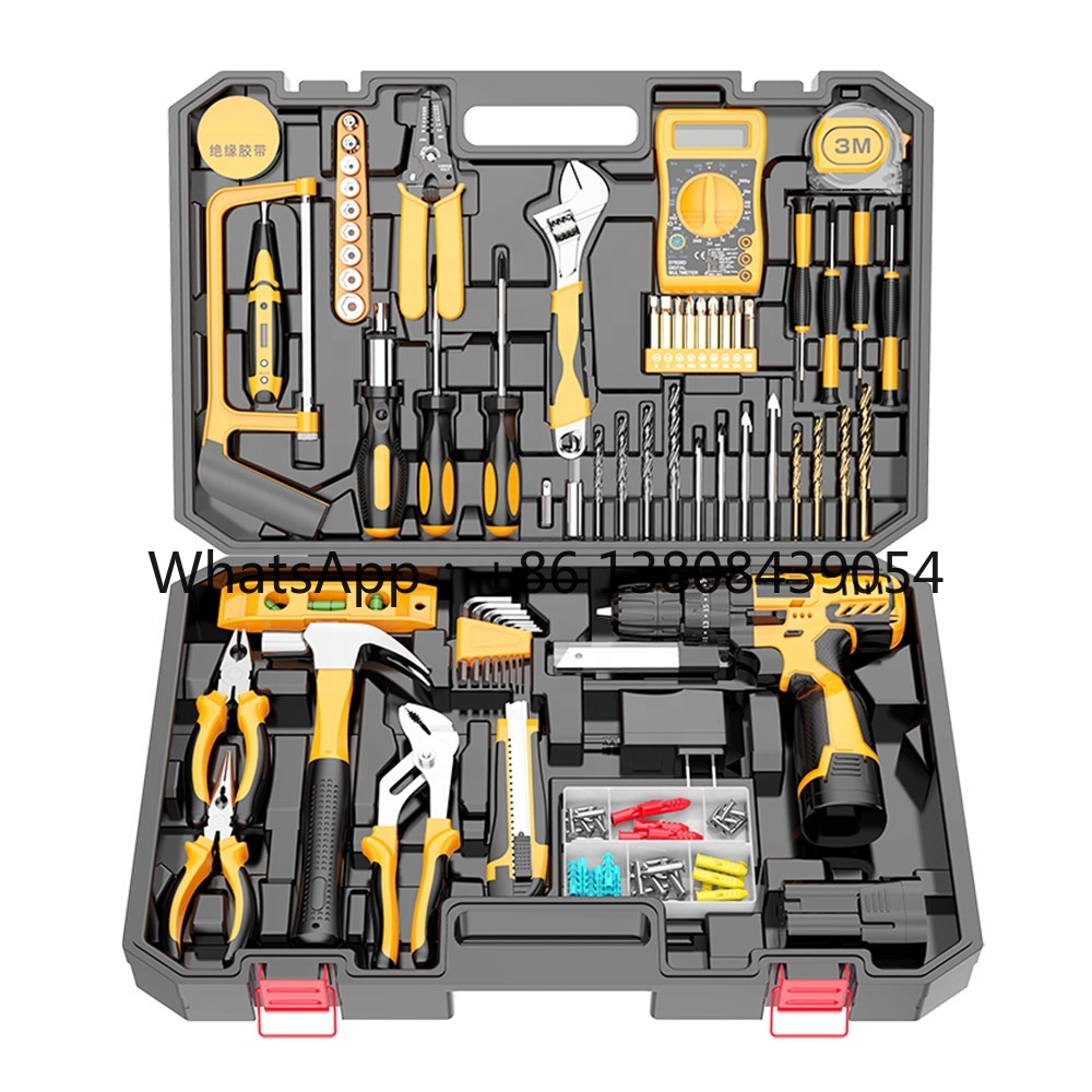 Power Tools Combo Kits - 電動工具コンボキット コードレスドリルとハンドレンチ入りツールボックス ハードケースセット 最小注文数1セット