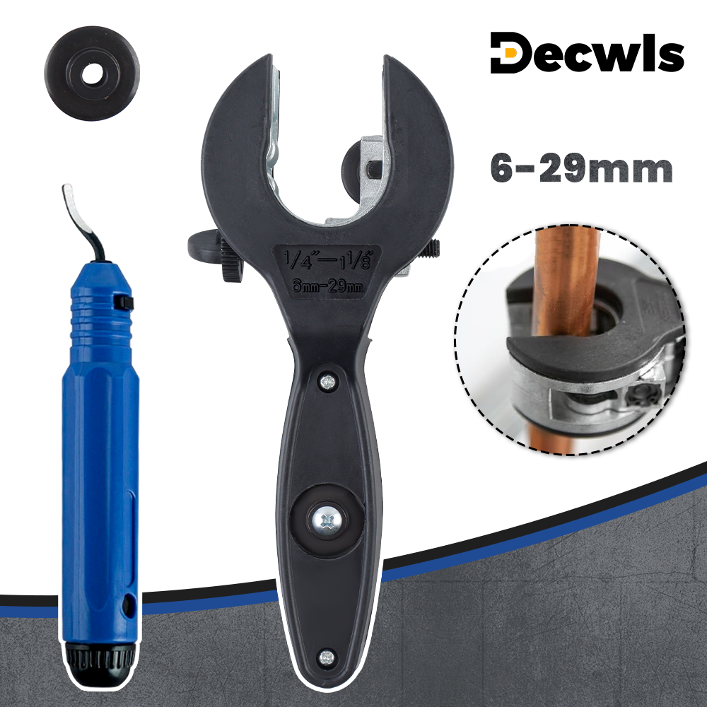 Power Tools Aldi - 6-29mmラチェットパイプカッター、家庭用多目的切断ツール、1/4---1-1/8インチ銅パイプカッター、アルミパイプカッター、PVCパイプカッター、オプションのバリ取りツール、パイプカッター