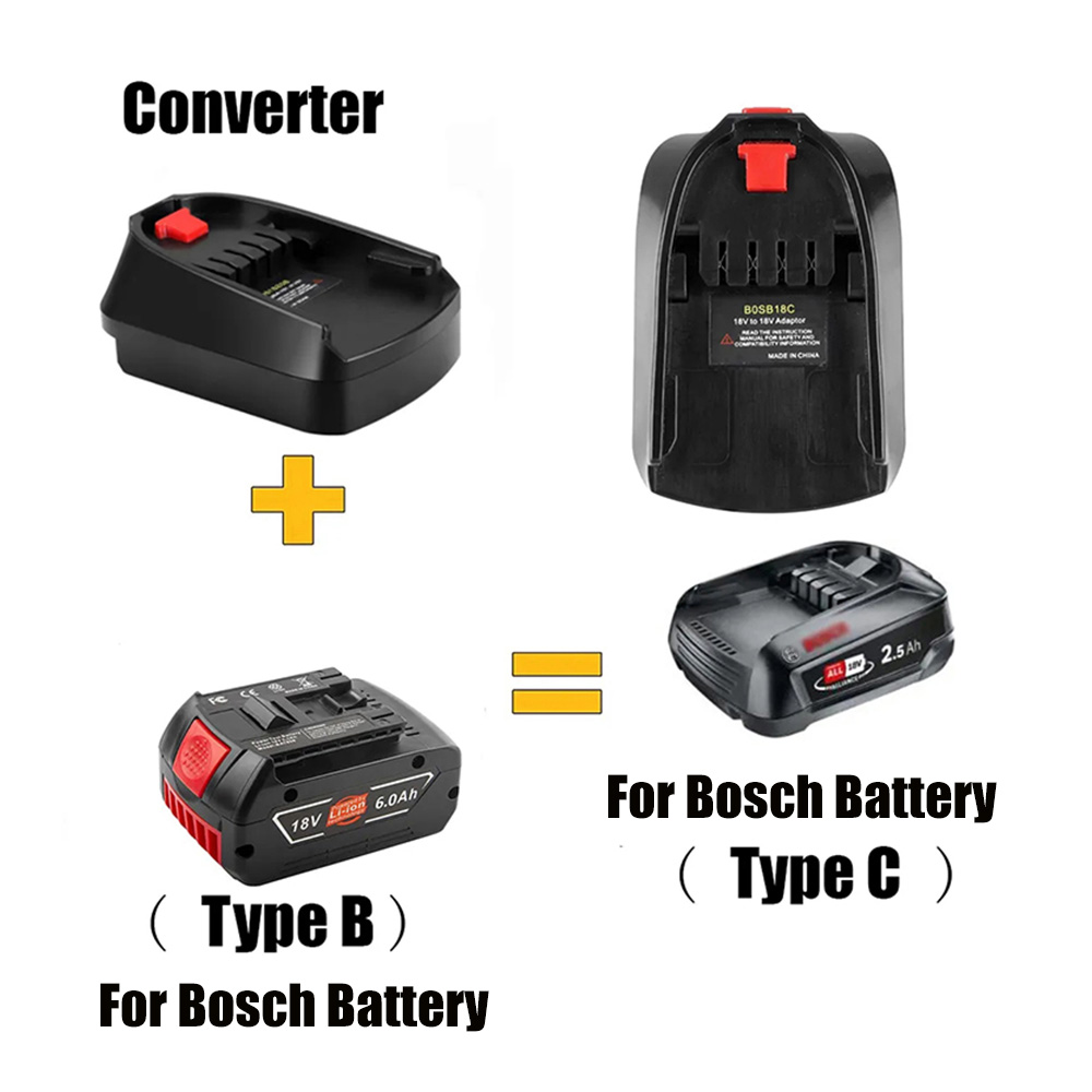 Power Tools That Are Green - バッテリーアダプターは、家庭用リチウム電動工具のボッシュ 18V リチウムイオンバッテリー BAT618 に使用され、すべての 18V
