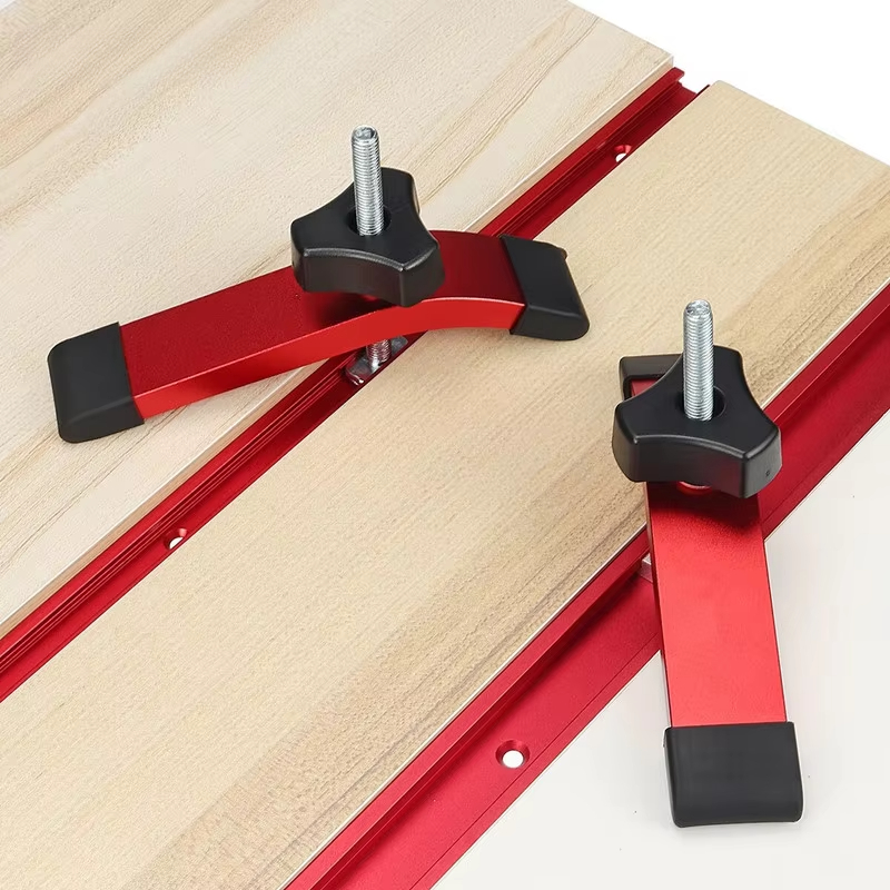 Power Tools Aldi - 1/2 個の速効性ホールドダウンクランプアルミプレスプレート木工 T スロットスライドブロック作業台テーブル用補助ツール