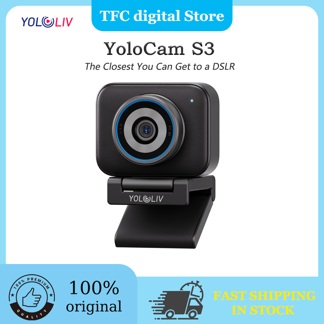 Power Tools Video - YOLOLIV YoloCam S3 AI搭載4Kライブストリーミングウェブカメラ、大型1/1.3インチCMOSセンサー、HDR対応、最大4K30または1080p60ビデオ対応