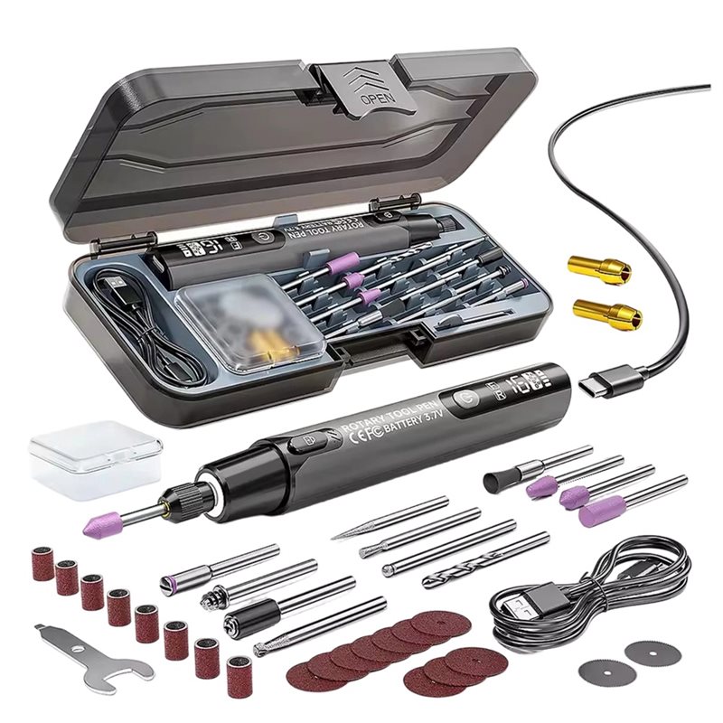 Impact Driver Cordless - FYBL-ワイヤレス電動ミニグラインダー 3.7V 10000-16000R 彫刻ペン コードレスマイクロ回転工具ドリル
