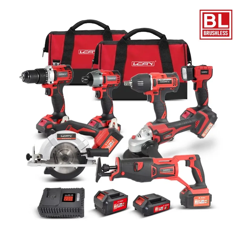 Power Tools Combo Kits - VCANTIGER コードレス 20V リチウム電池式電動工具セット コンボバッテリー ユニバーサル