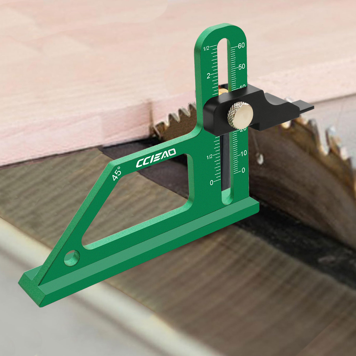 アルミ合金高さゲージ 0-60mm 深さゲージ、テーブルソー - Power Tools Aldi のレビューと価格