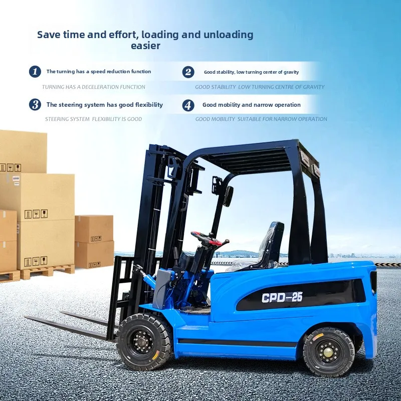 小型四輪電動フォークリフト倉庫物流ハンドリングスタッカー1ト - Power Tools Logistics のレビューと価格