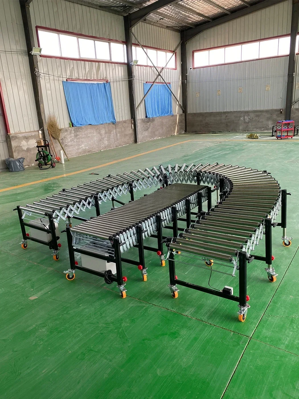 電動伸縮式ローラーコンベア、エクスプレス物流仕分けライン、回 - Power Tools Logistics のレビューと価格