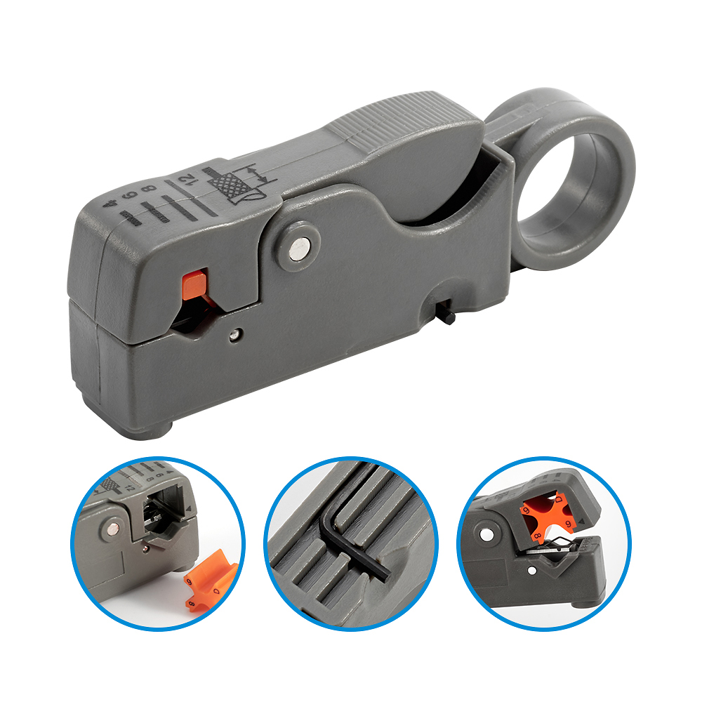 多機能同軸ケーブルストリッパー RG6/58/59 ワイヤー - Power Tools Video のレビューと価格