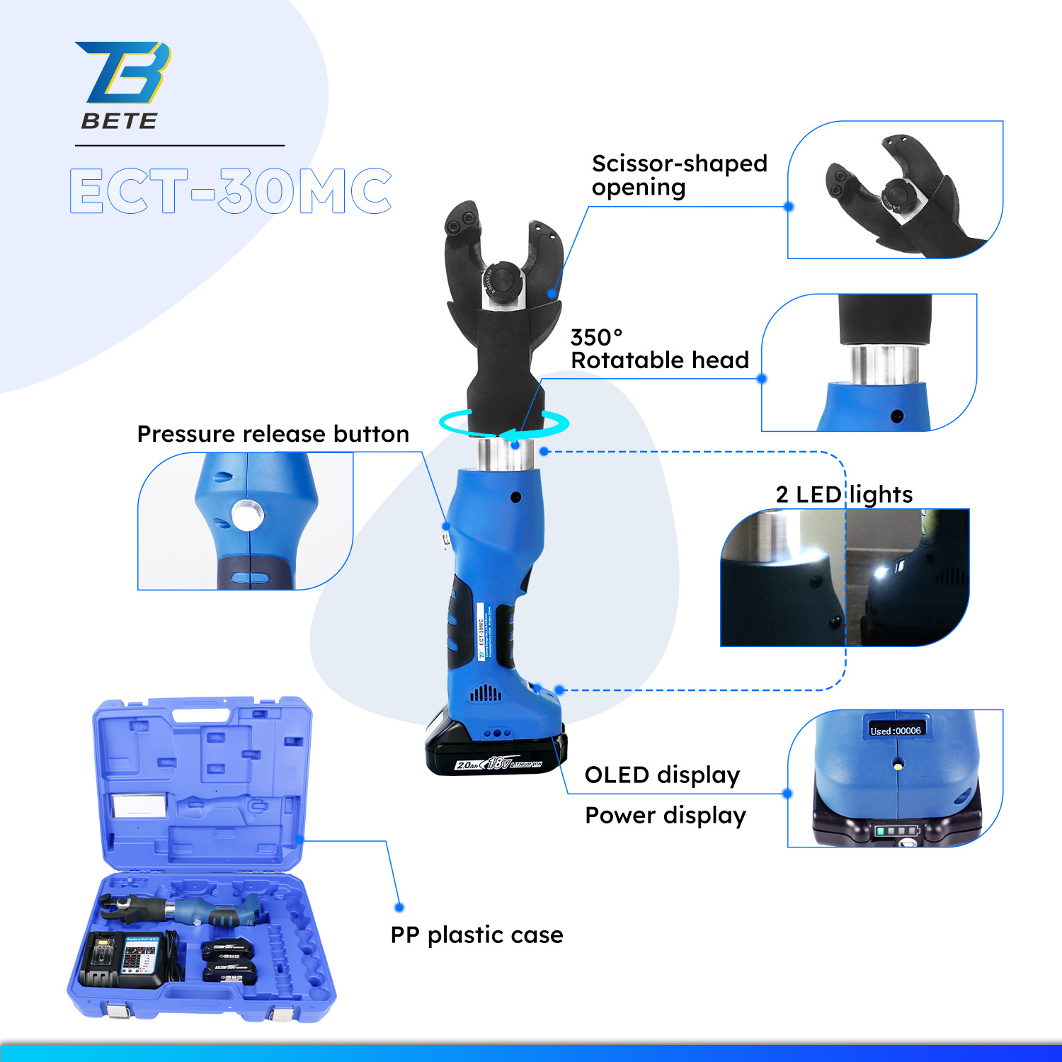 ECT-30MC ミニ 6T ストローク 22MM ミニバッ - Power Tools Hydraulic のレビューと価格