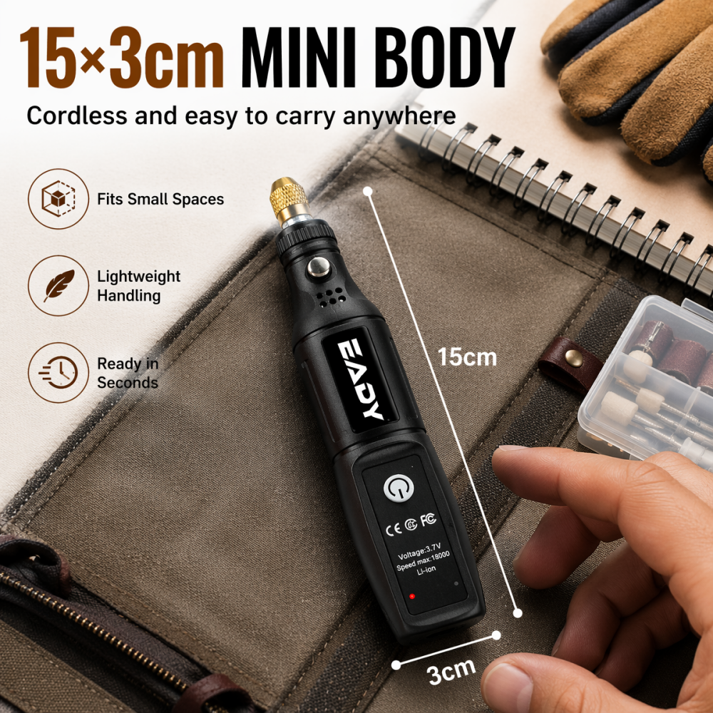 コードレスミニ電動ドリルロータリーツール – 研磨、研削、彫 - Impact Driver Cordless のレビューと価格