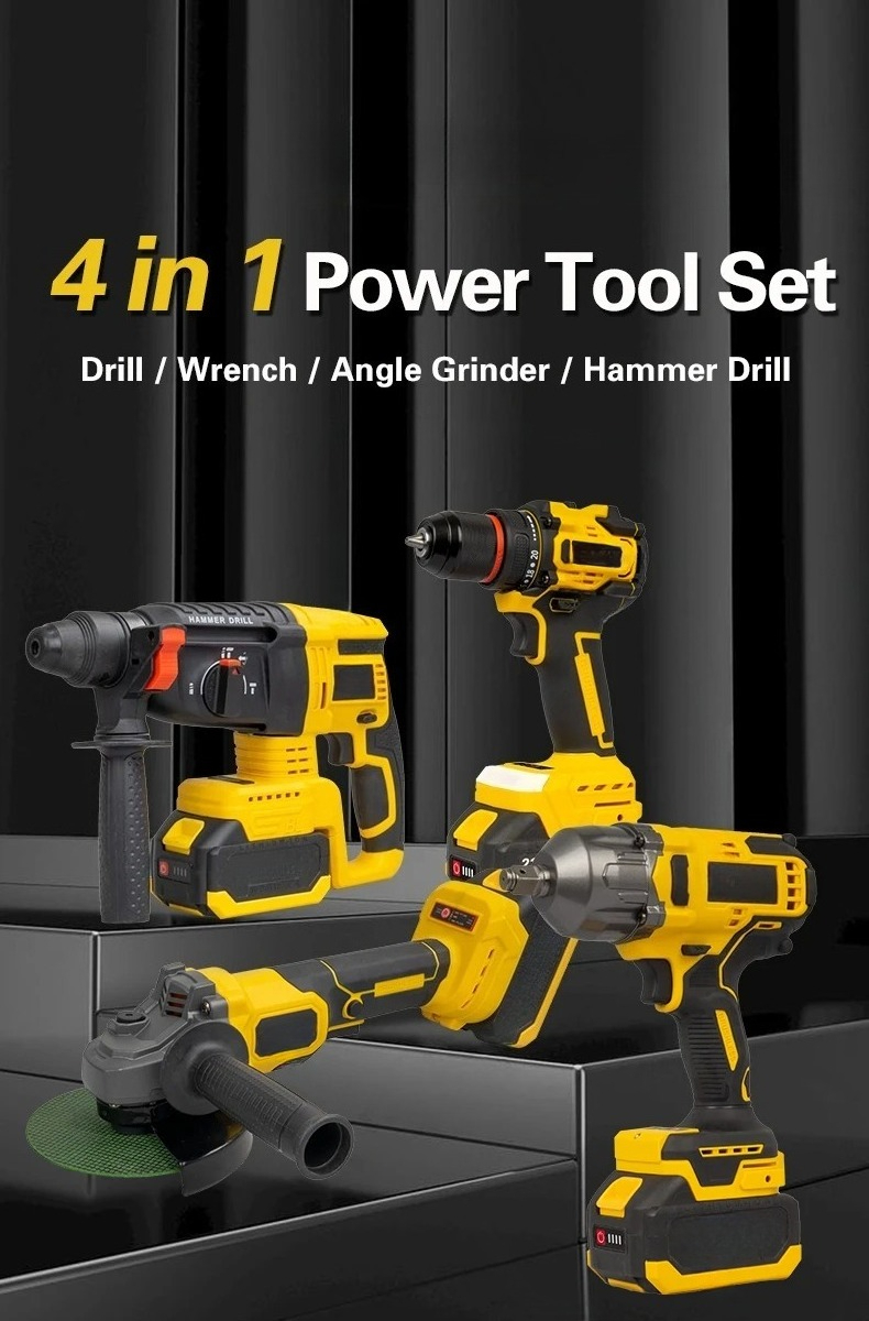 プロ仕様電動工具セット 4in1 アングルグラインダー イン - Power Tools Combo Kits のレビューと価格