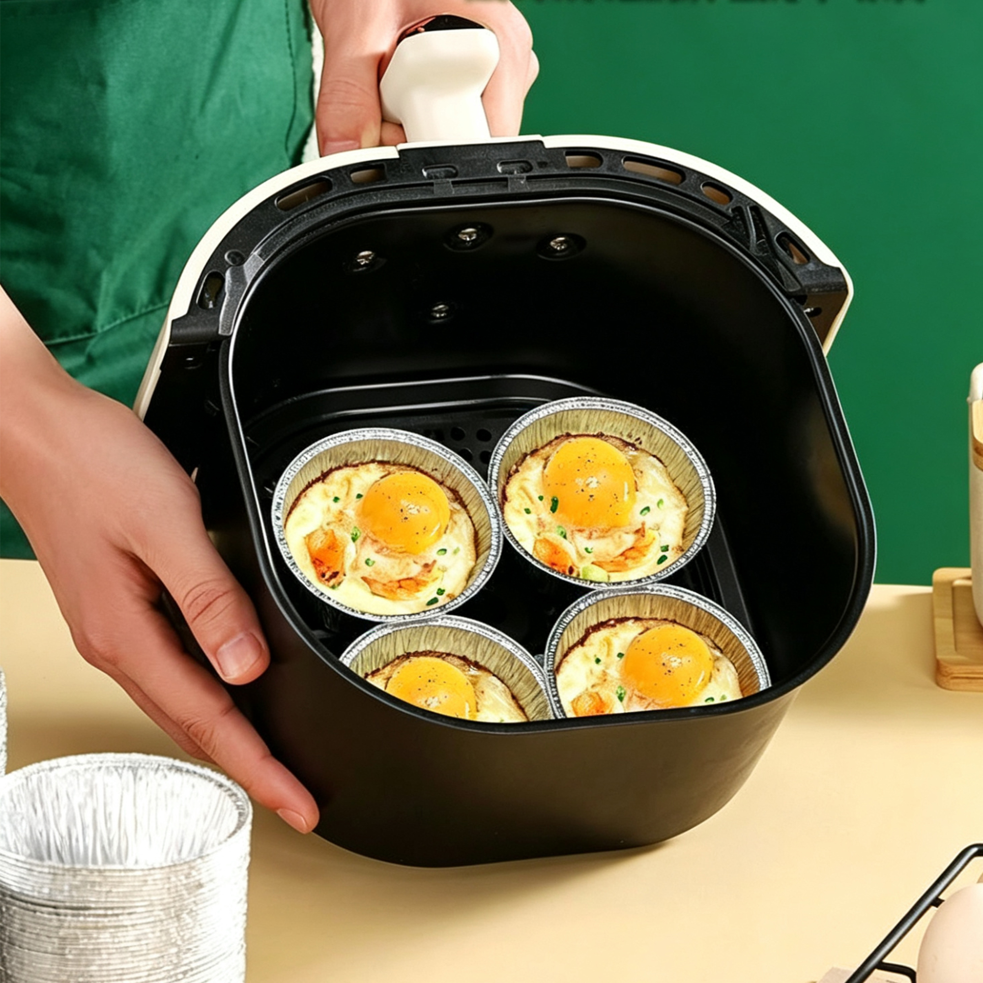 100個/130mlミニアルミホイルケーキカップ、エアフライ - Power Tools Aldi のレビューと価格