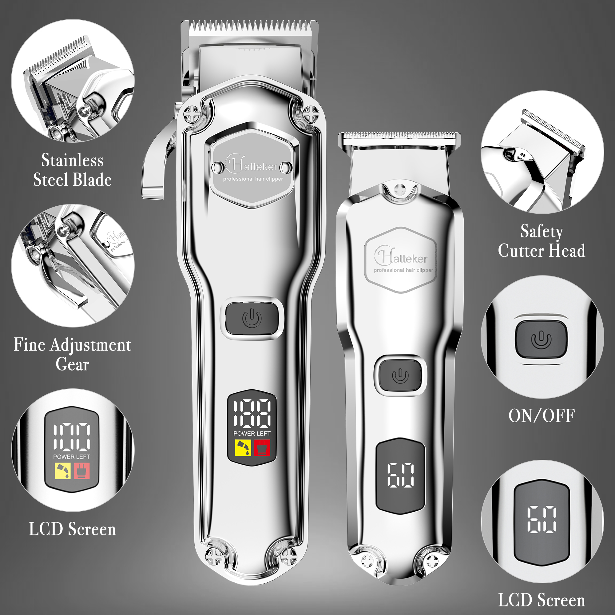 Hatteker 金属プロフェッショナルバリカンコンボキット - Power Tools Combo Kits のレビューと価格