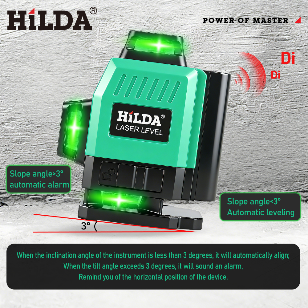 HILDA 超強力グリーンレーザーレベル 12/16ライン  - Power Tools That Are Green のレビューと価格