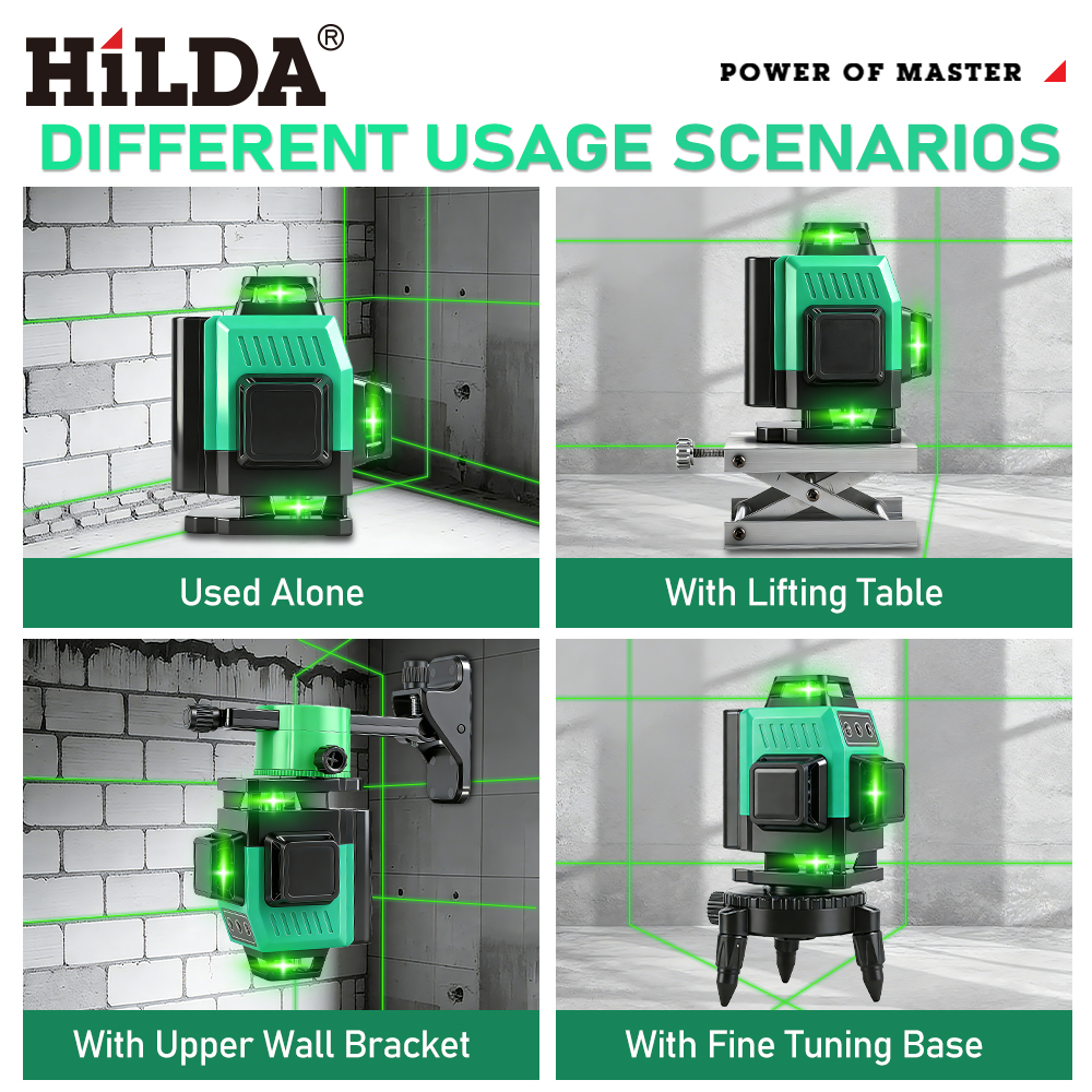 HILDA 超強力グリーンレーザーレベル 12/16ライン  - Power Tools That Are Green のレビューと価格