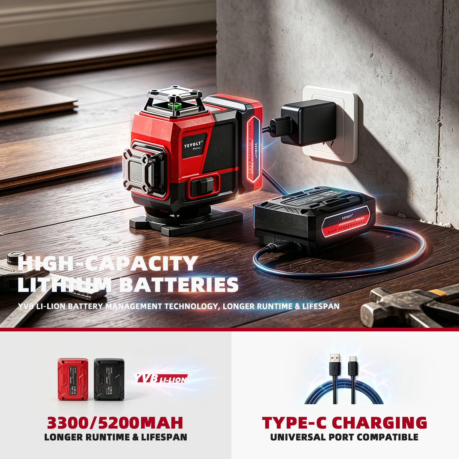 YEVOLT 16ライン 4D グリーン オートセルフレベリ - Power Tools That Are Green のレビューと価格