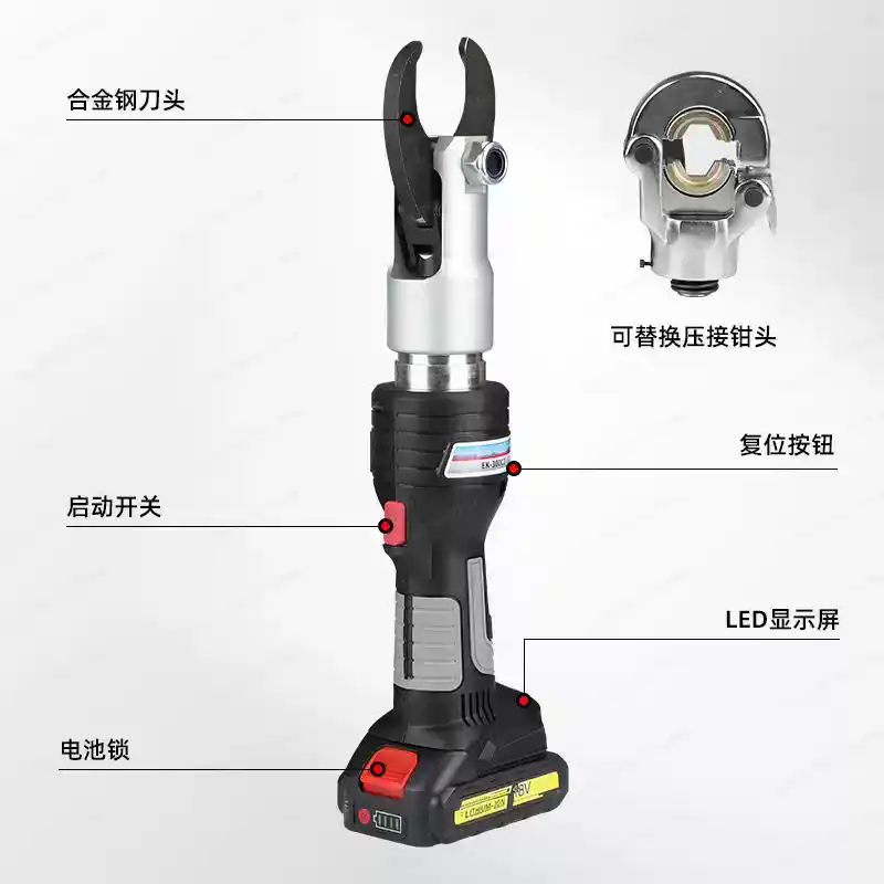 バッテリー駆動油圧式コードレス電動ケーブルカッター、ポータブ - Power Tools Hydraulic のレビューと価格