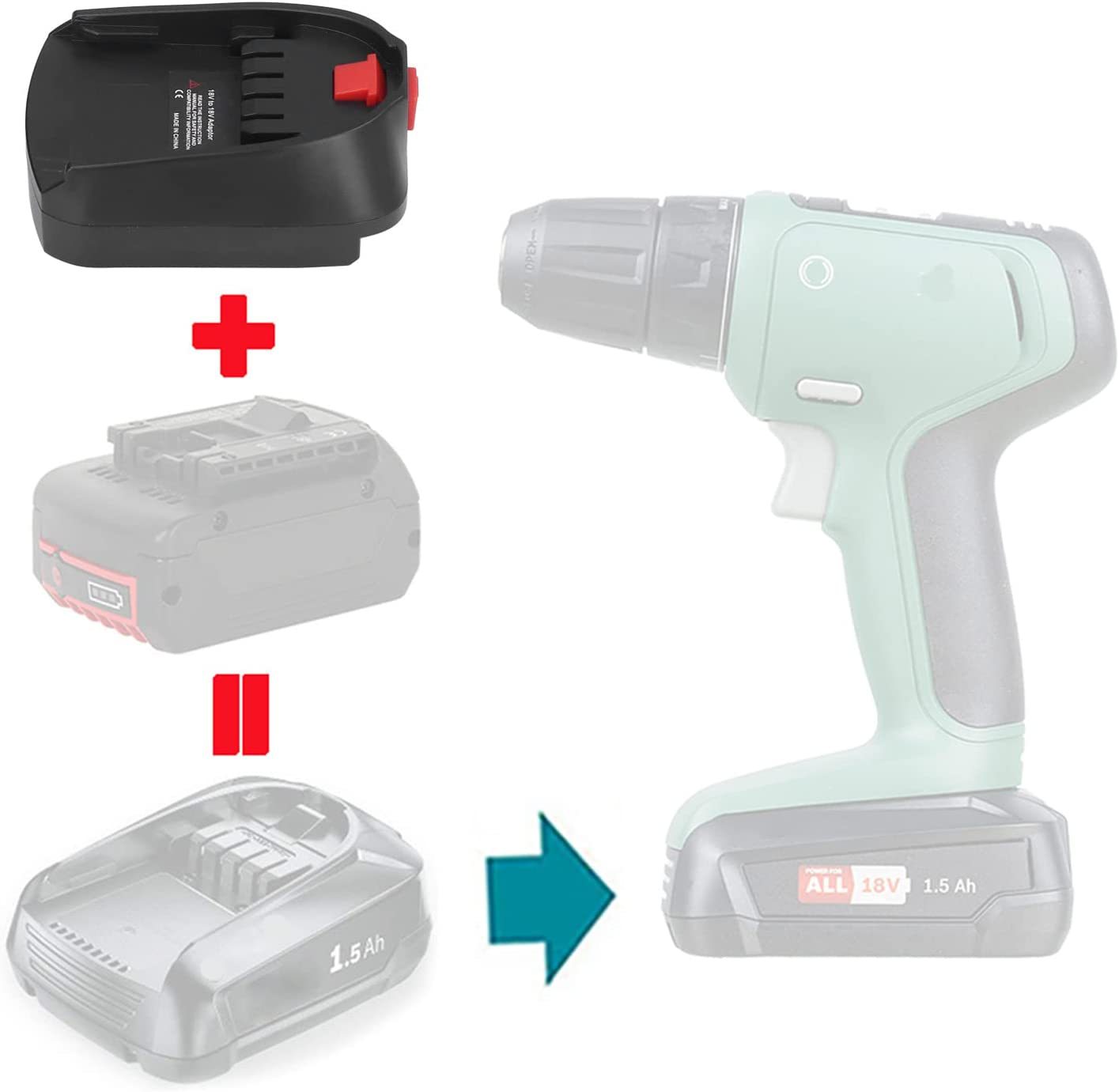 バッテリーアダプターは、家庭用リチウム電動工具のボッシュ 1 - Power Tools That Are Green のレビューと価格