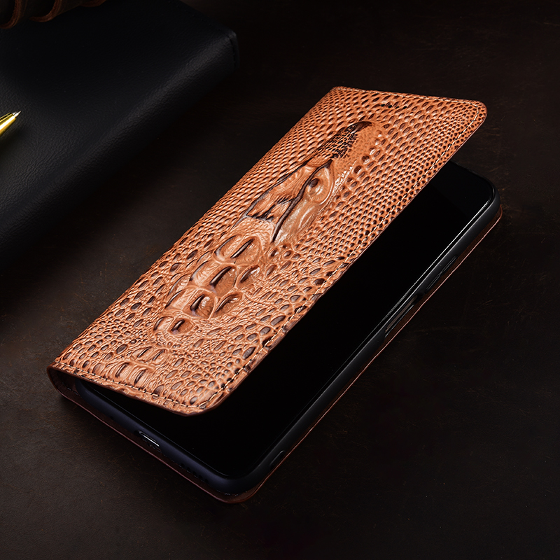 クロコダイルヘッド本革フリップケース Moto Edge 3 - Power Tools Logo のレビューと価格