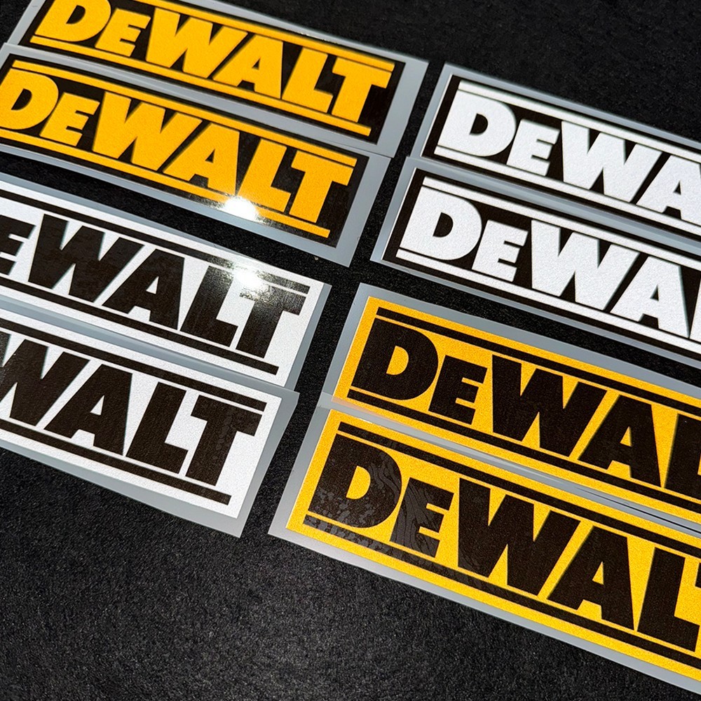 反射性 DEWALT ロゴステッカー防水ビニールデカール車ト - Power Tools Logo のレビューと価格