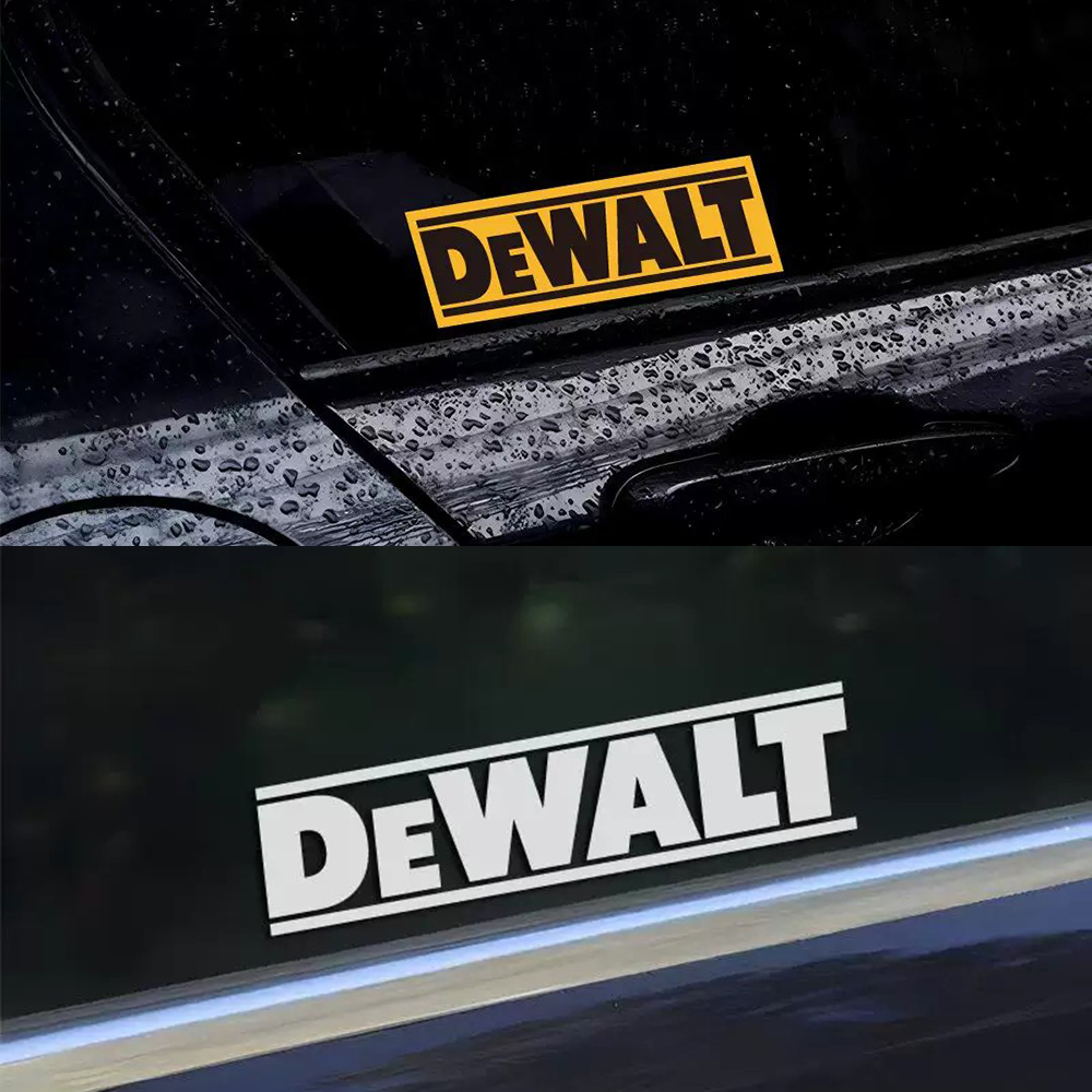 反射性 DEWALT ロゴステッカー防水ビニールデカール車ト - Power Tools Logo のレビューと価格