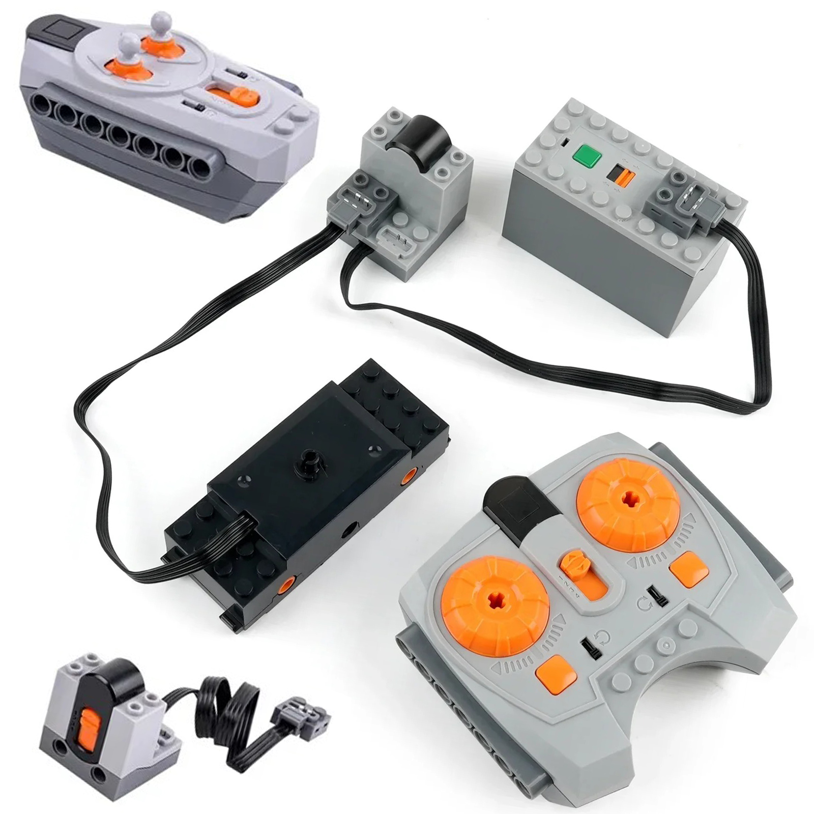 Moc電車線路モーターテクニカルブロック電源機能パーツリモコ - Power Tools Lego のレビューと価格