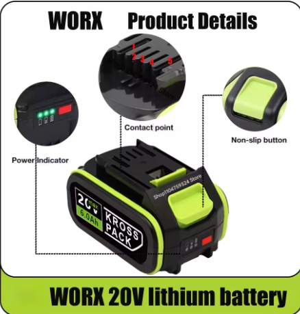 20V WORX グリーン 5 ピンバッテリー充電器 100 - Power Tools That Are Green のレビューと価格