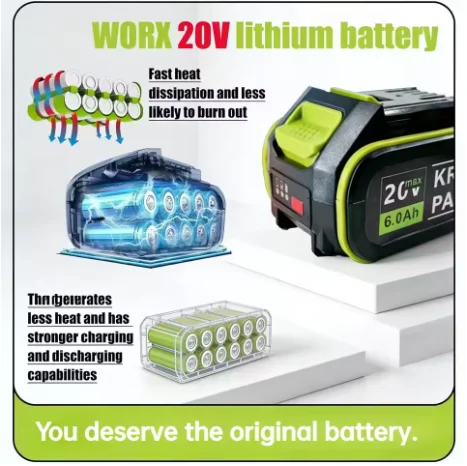 20V WORX グリーン 5 ピンバッテリー充電器 100 - Power Tools That Are Green のレビューと価格