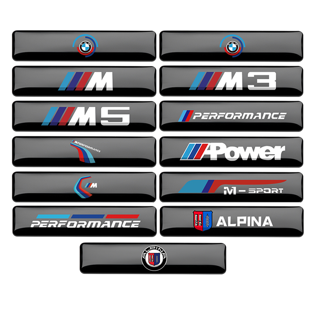 10 個 3D エポキシ車内装外装装飾ステッカー BMW 5 - Power Tools Logo のレビューと価格