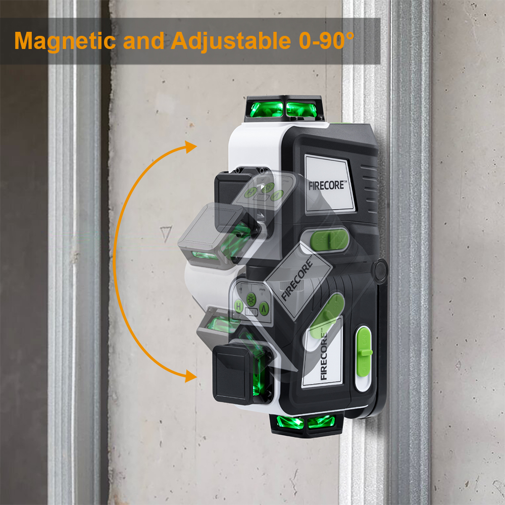 Firecore-グリーン3Dレーザーレベル360, 12ラ - Power Tools That Are Green のレビューと価格