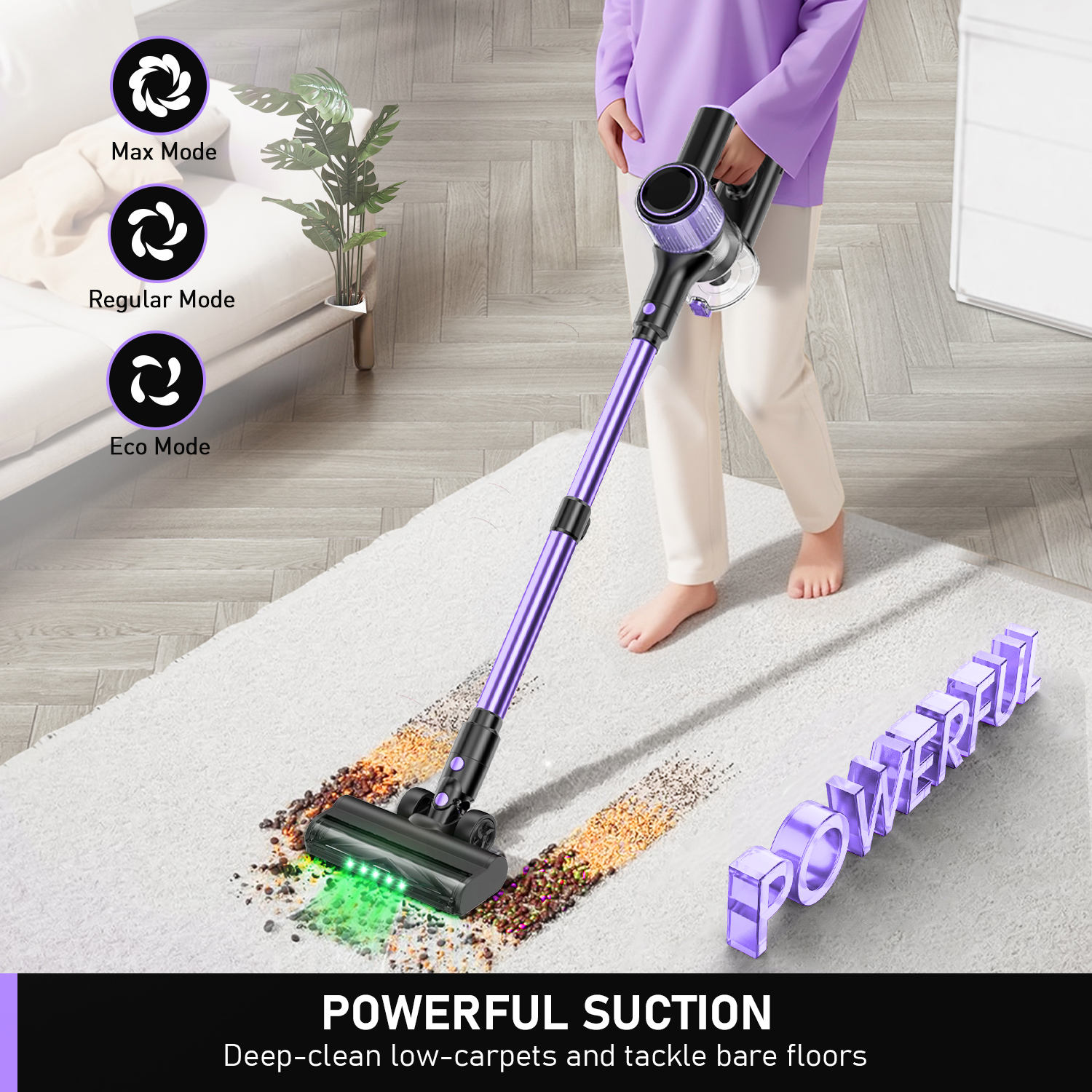 コードレス掃除機 55KPa 強力スティック型掃除機 500 - Power Tools That Are Green のレビューと価格