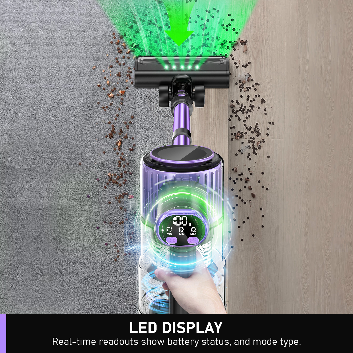 コードレス掃除機 55KPa 強力スティック型掃除機 500 - Power Tools That Are Green のレビューと価格