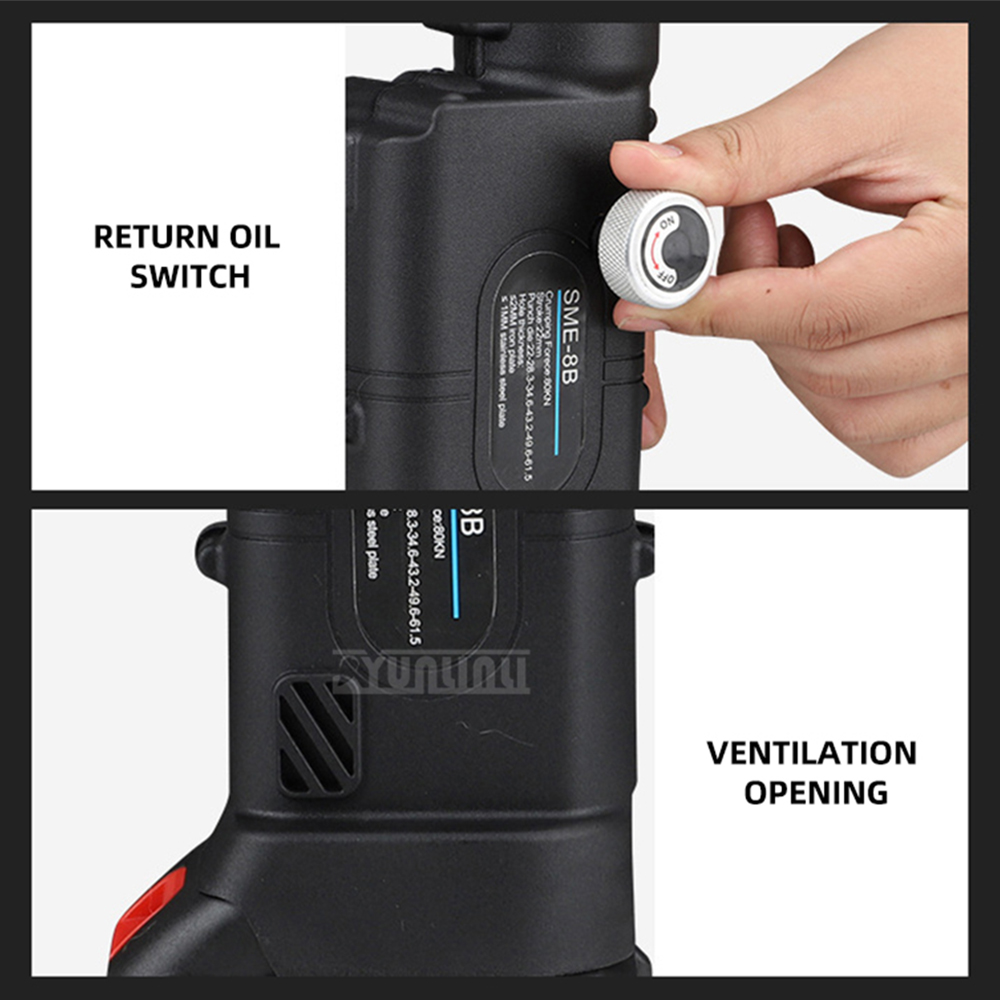 油圧式穴あけ機、直線ハンドル付き、正方形・円形穴あけ用、鉄板 - Power Tools Hydraulic のレビューと価格