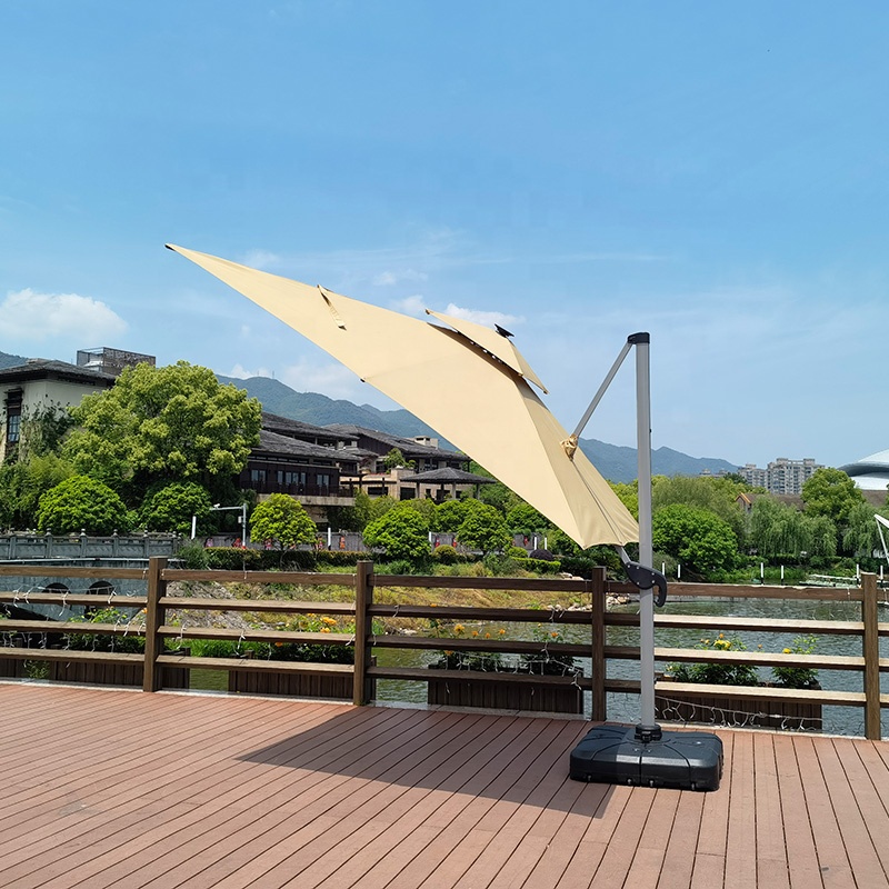 大型片持ち式パラソル 3×3m カスタムロゴ入り パティオ/ - Power Tools Logo のレビューと価格